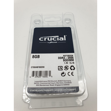CRUCIAL 8GB | 16GB DDR4 2666/3200 SODIMM NOTEBOOK RAM